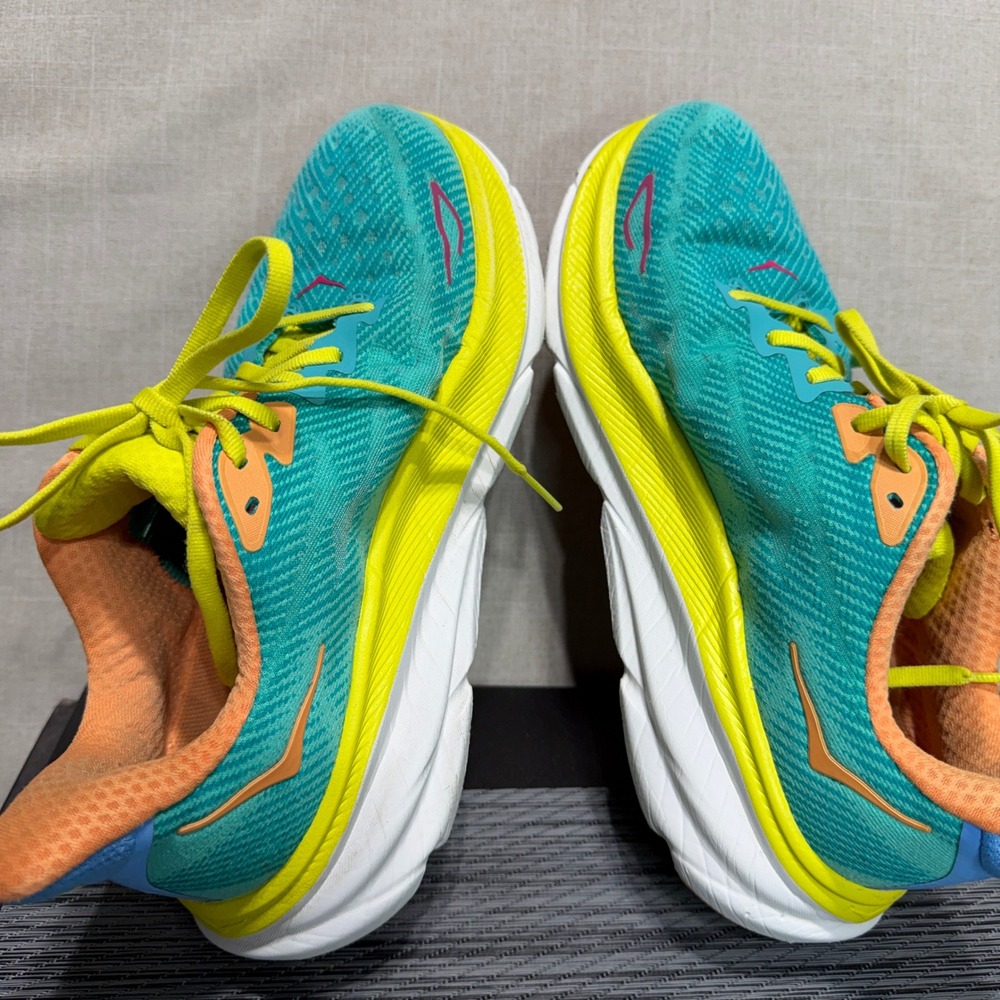 Hoka One Clifton 9 Running Shoes - Womens 8 - Cerise Primrose 1127896 CEPR - Picture 12 of 15